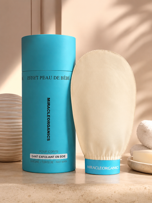 Gant exfoliant en soie